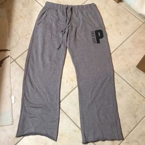 VS PINK, gray sweatpants